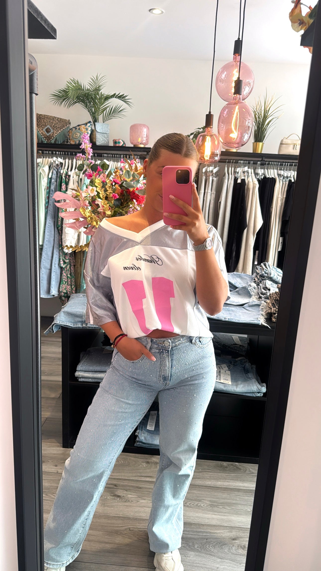 Baseball T-Shirt Zilver
