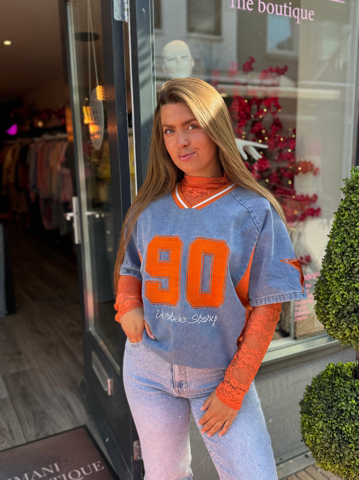 Denim Jersey Oranje