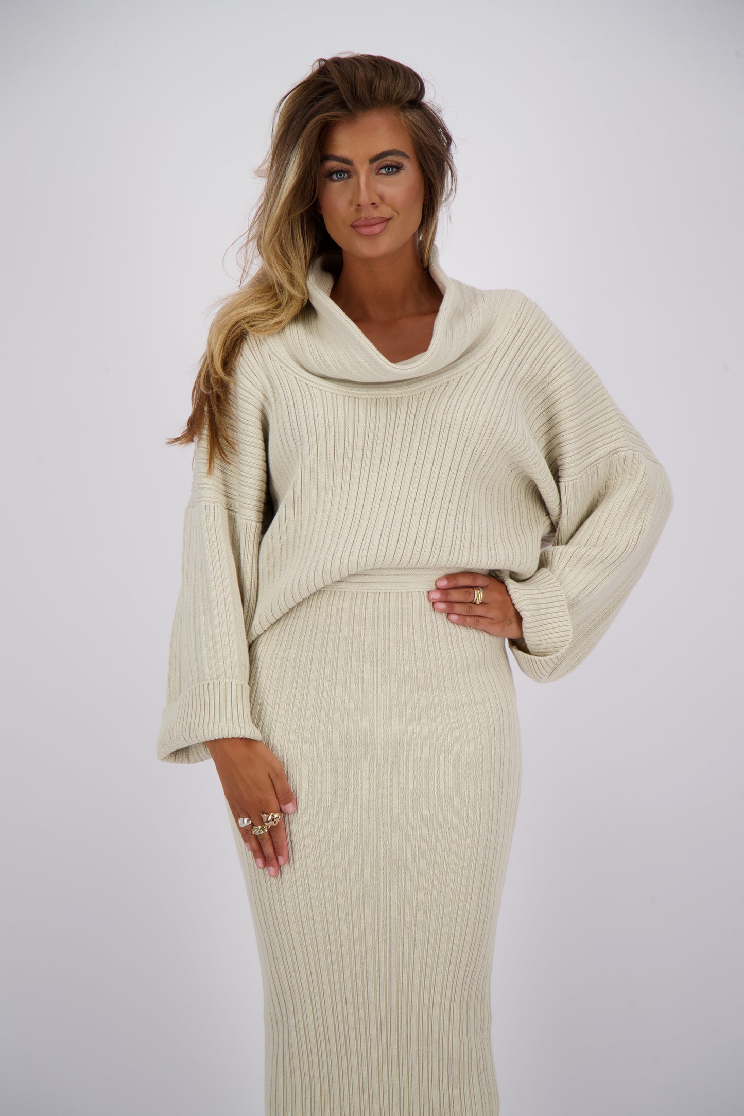 Reinders Kourtney Knit Sweater Creme