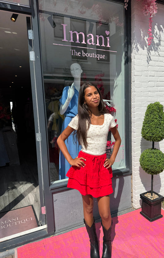 Kiana Skort Rood ByMila