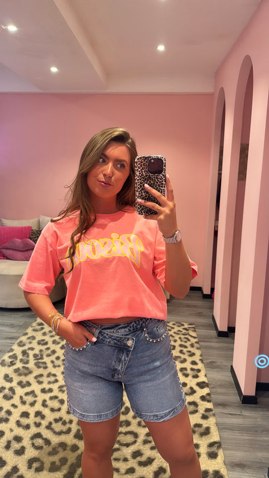 Denim Short Studs Zilver 5399