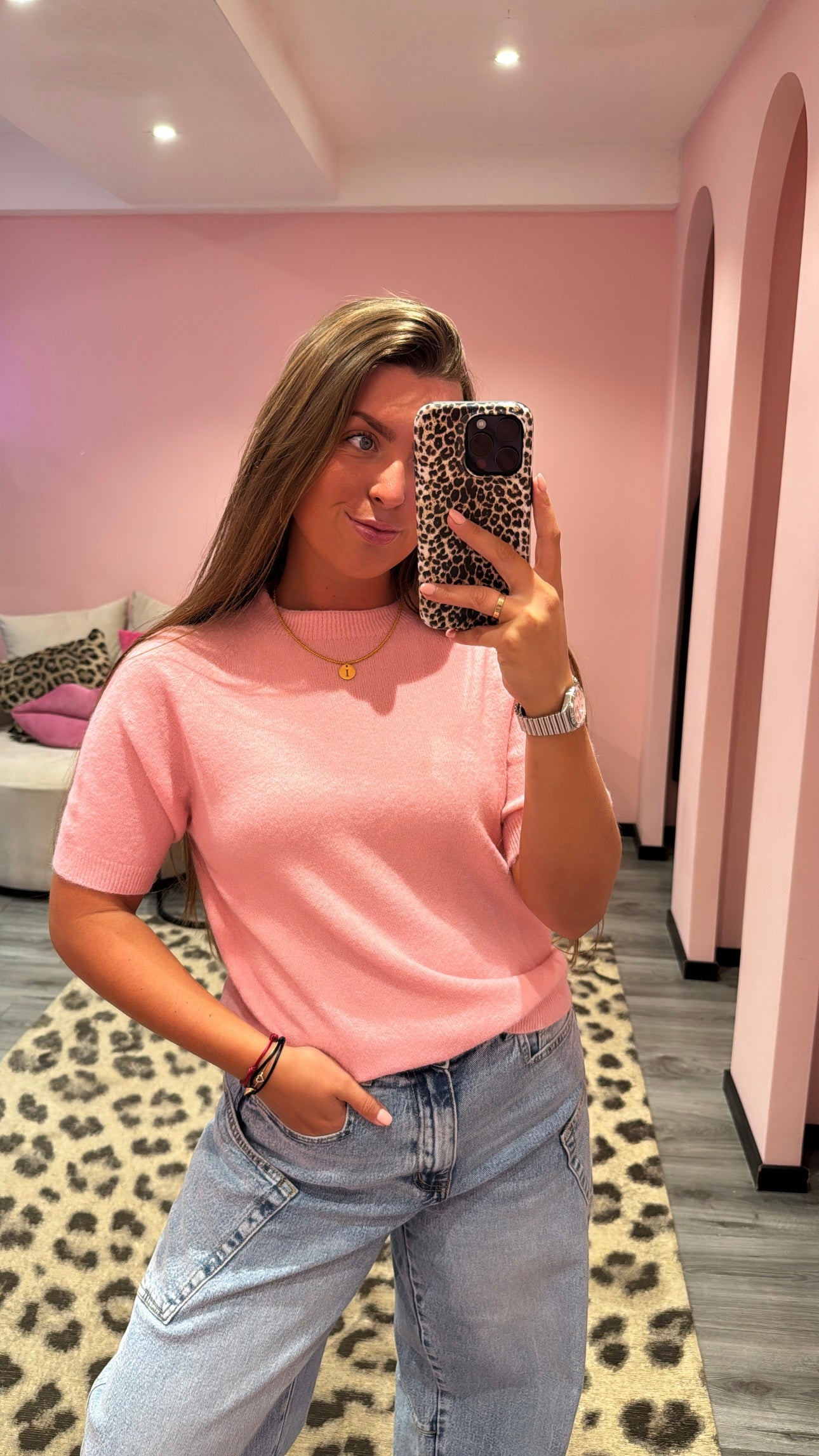 So Soft Knit Top Roze