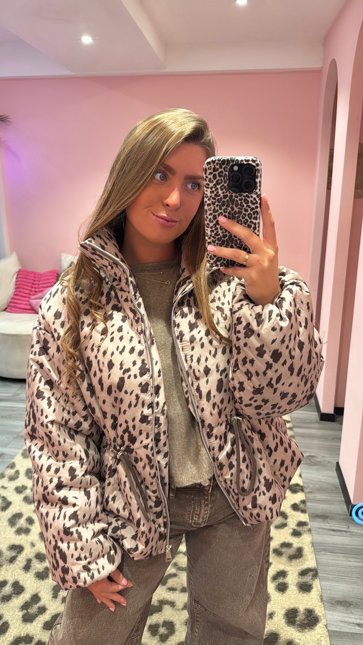 Bowie Puffer Printed Bambi