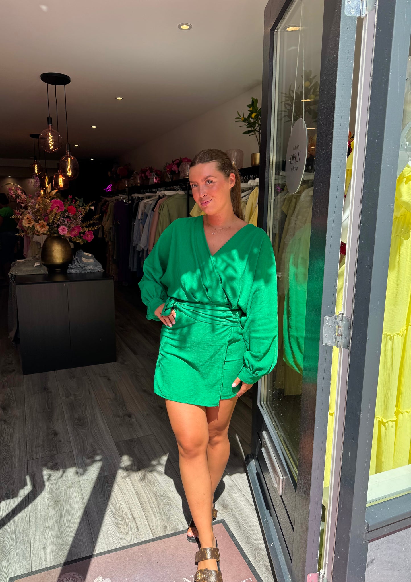 Playsuit Strik Groen