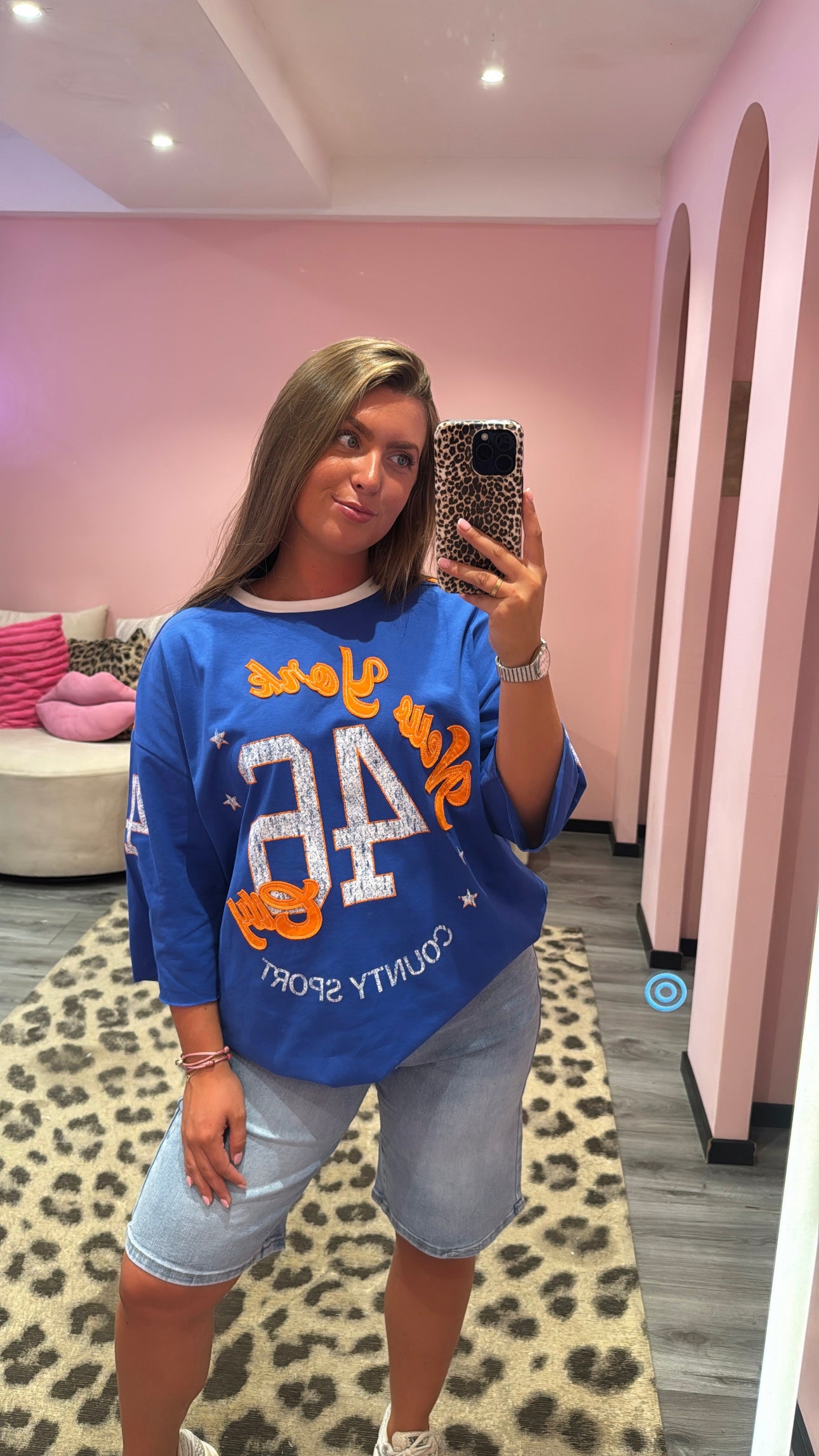Baseball T-Shirt New York Kobalt