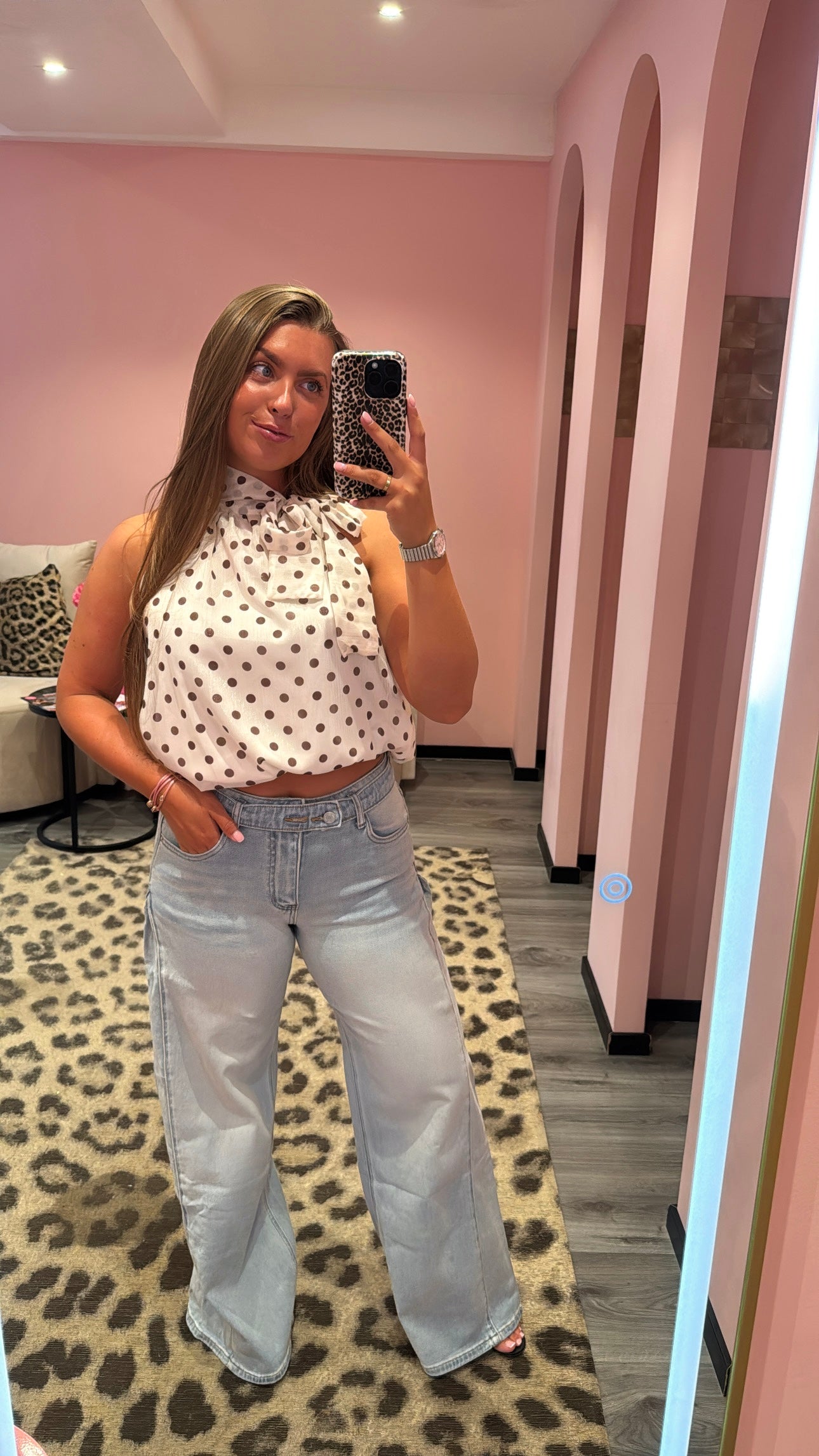 Queen Hearts Jeans Wide Leg Soft 10019