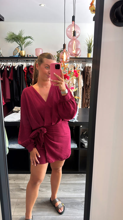Playsuit Strik Bordeaux Rood