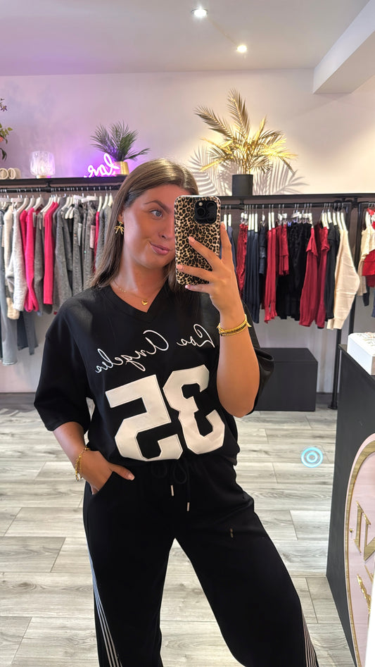Ambika Baseball T-Shirt Coco Zwart