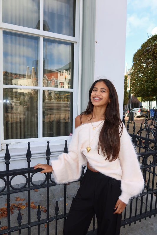 Fluffy Sally Sweater Peach ByMila