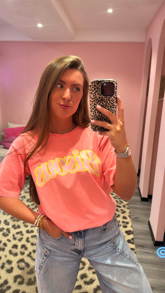 Bisous T-Shirt Koraal
