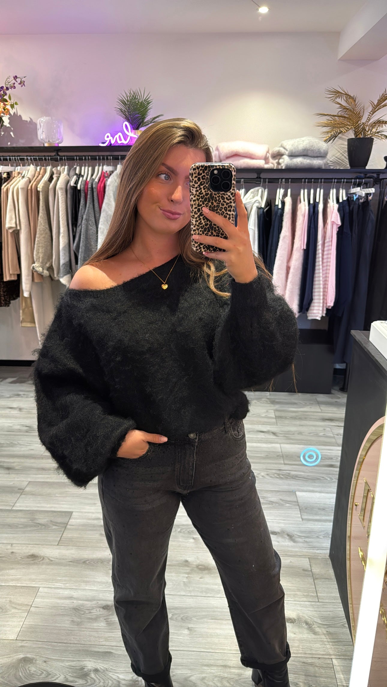 Balloon Jeans Zwart 886