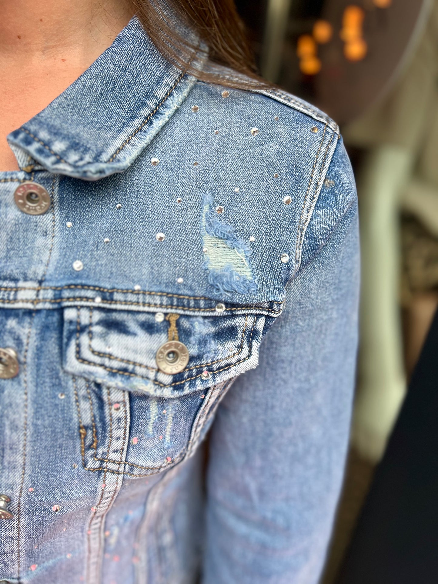 Strass Denim Jacket