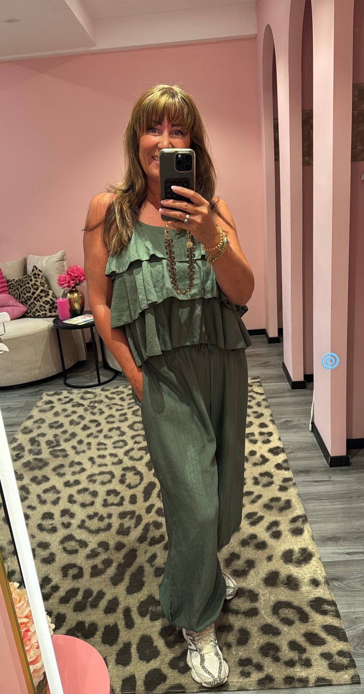 Amara Two Piece Set Army
