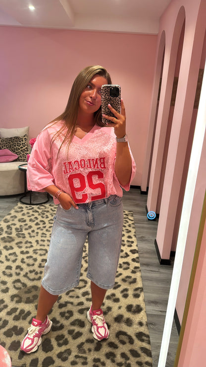 Denim Strass Bermuda/Jort