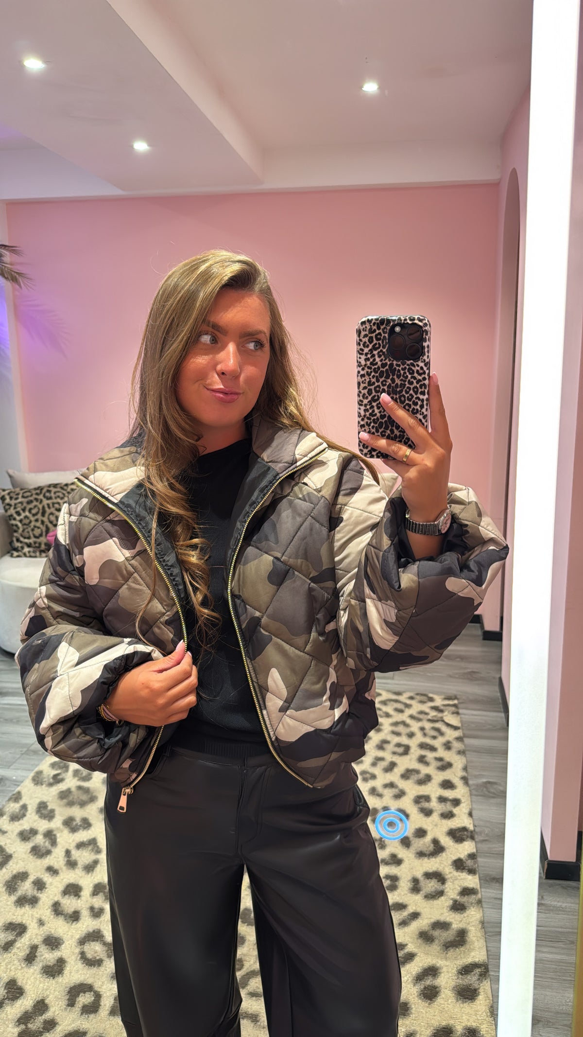 Luna Camo Puffer Jacket