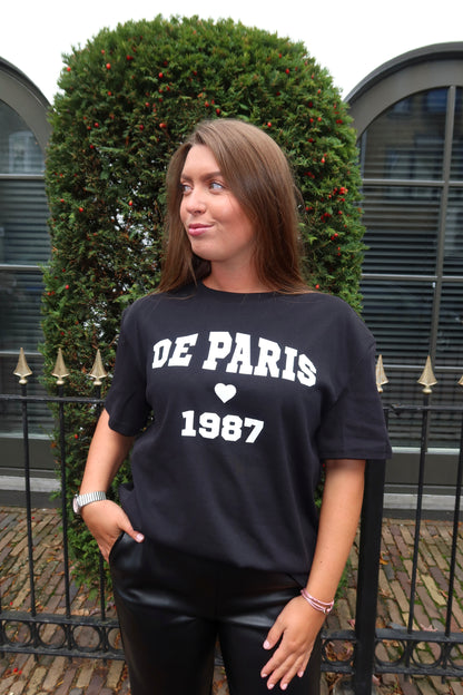 Ambika Paris T-Shirt Zwart