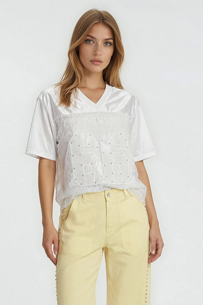 Lace Baseball Top Wit