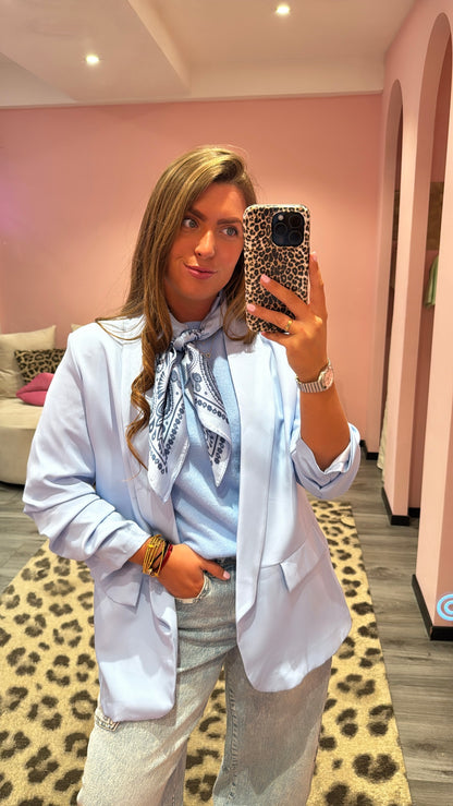 Bestseller Blazer Licht Blauw