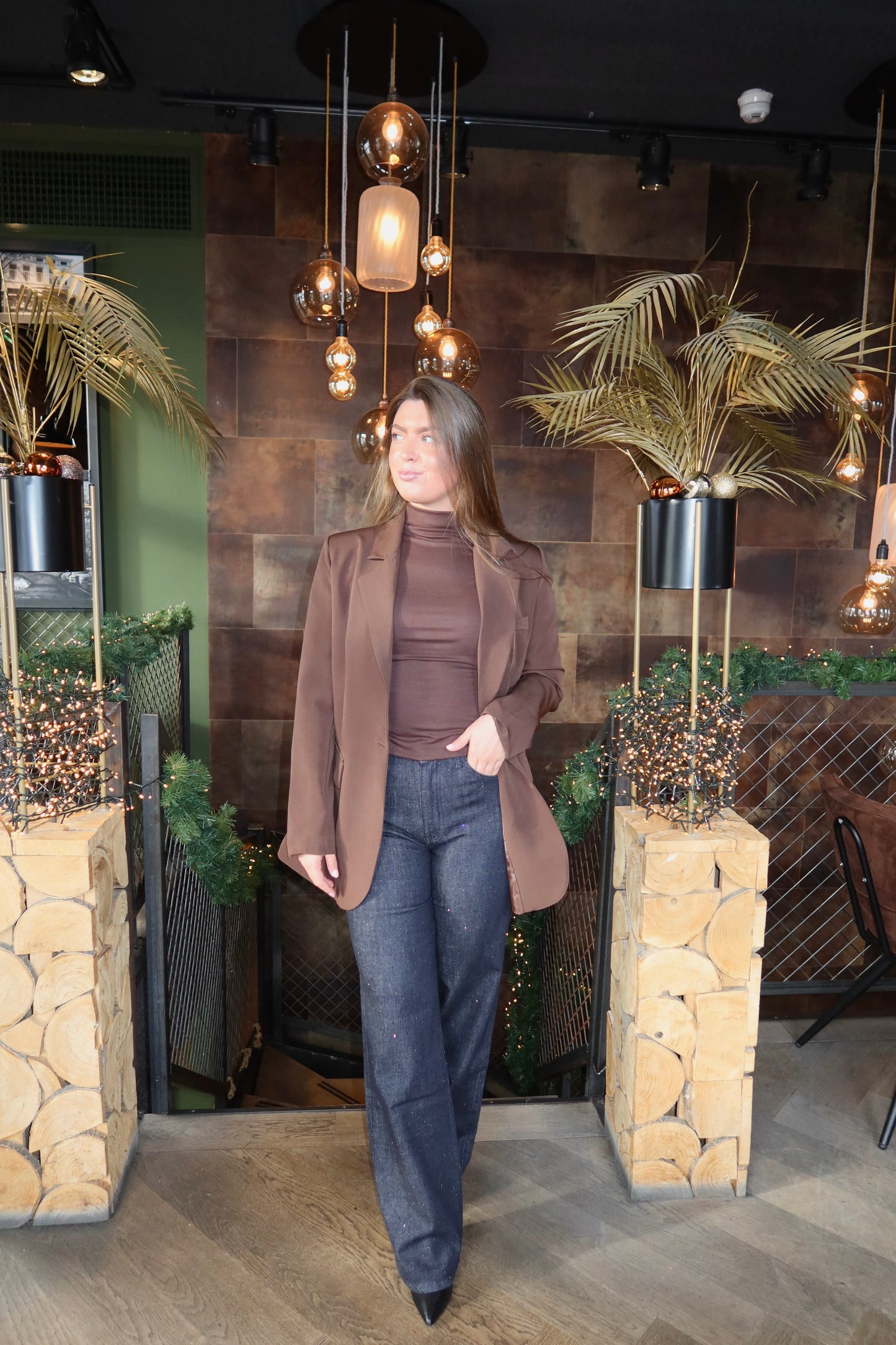 Boyfriend Blazer Bruin