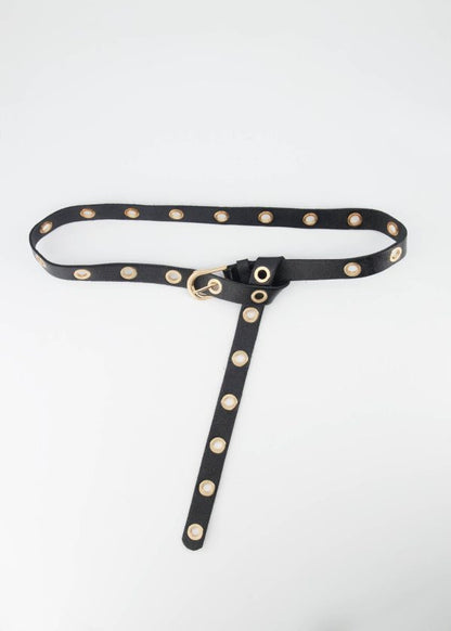 Avery belt gold rings black 