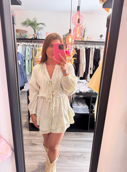 Playsuit Geel/Blauw