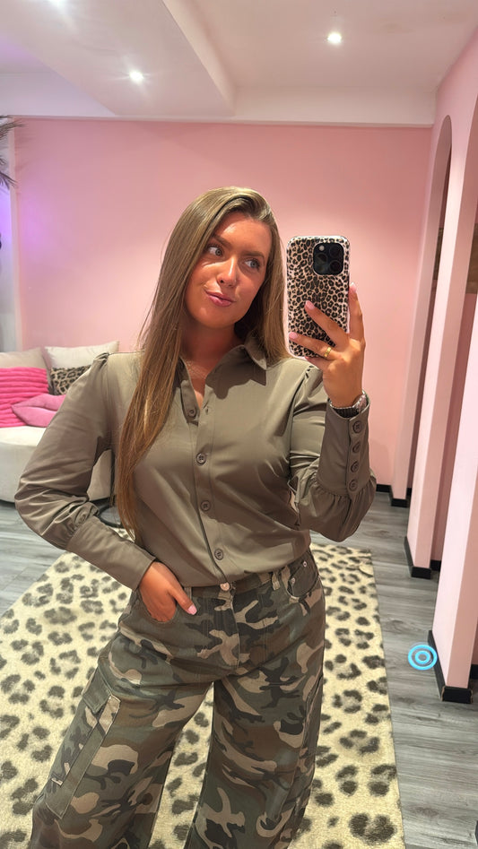 Ambika Everyday Travel Blouse Kimberly Army Green