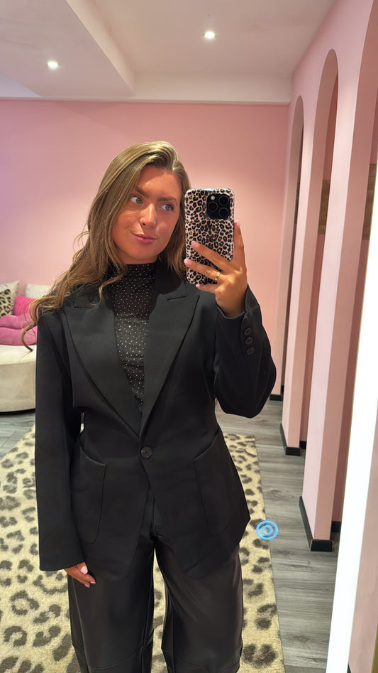 Tailored Blazer Zwart 8151