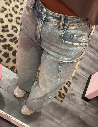 Queen Hearts Barrel/Balloon Jeans 3832-6