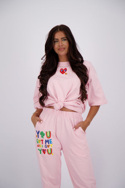 I Got you Jogger - Reinders - Baby Pink