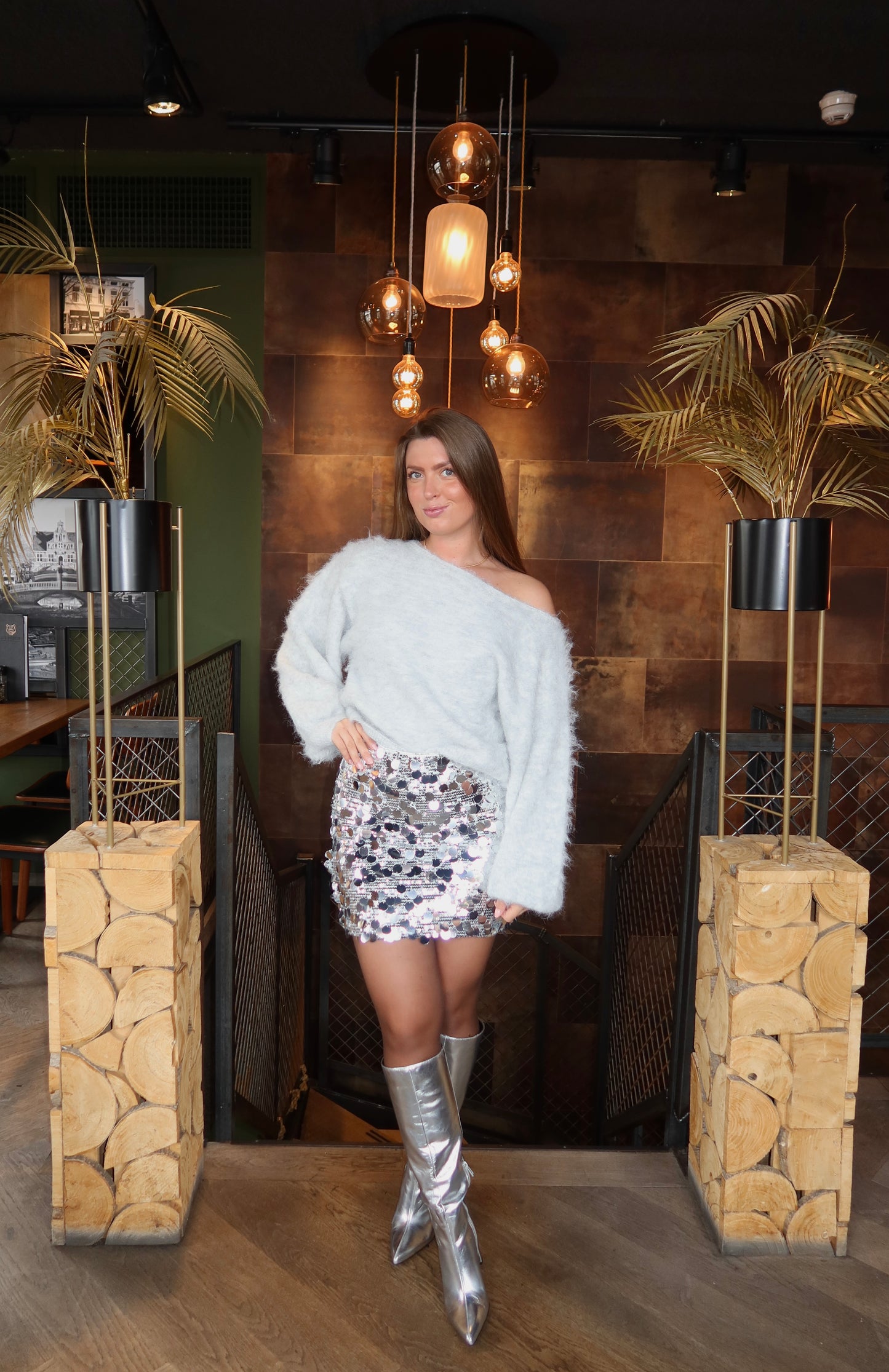 Ambika Paillet Rokje Zilver