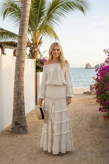 Gypsy Skirt Marlota Ellis Ivory Ibzmode