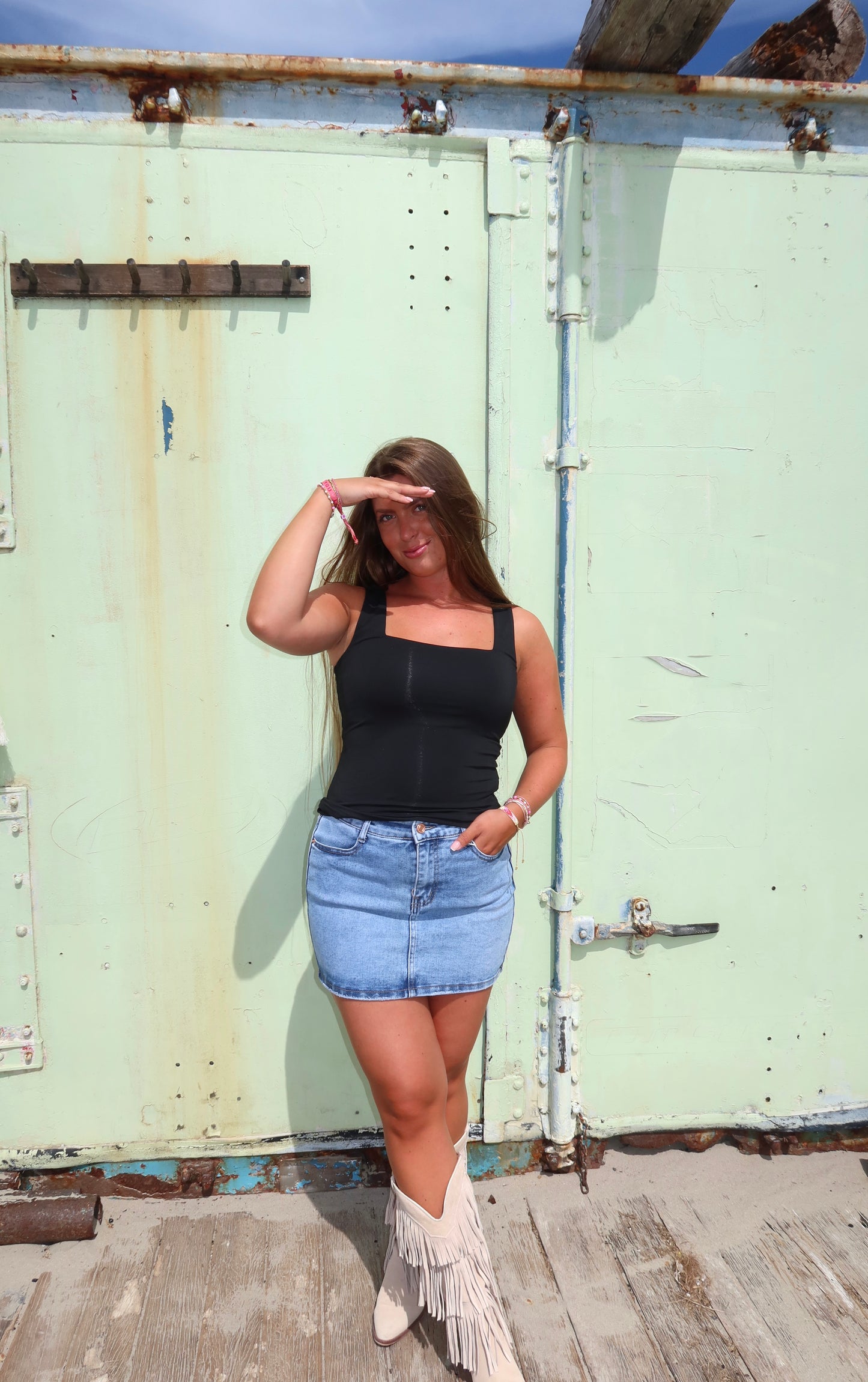 Denim Broekrokje
