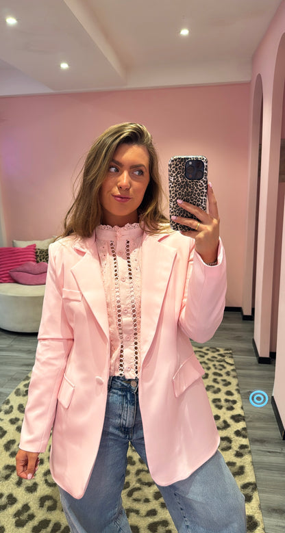 Boyfriend Blazer Roze