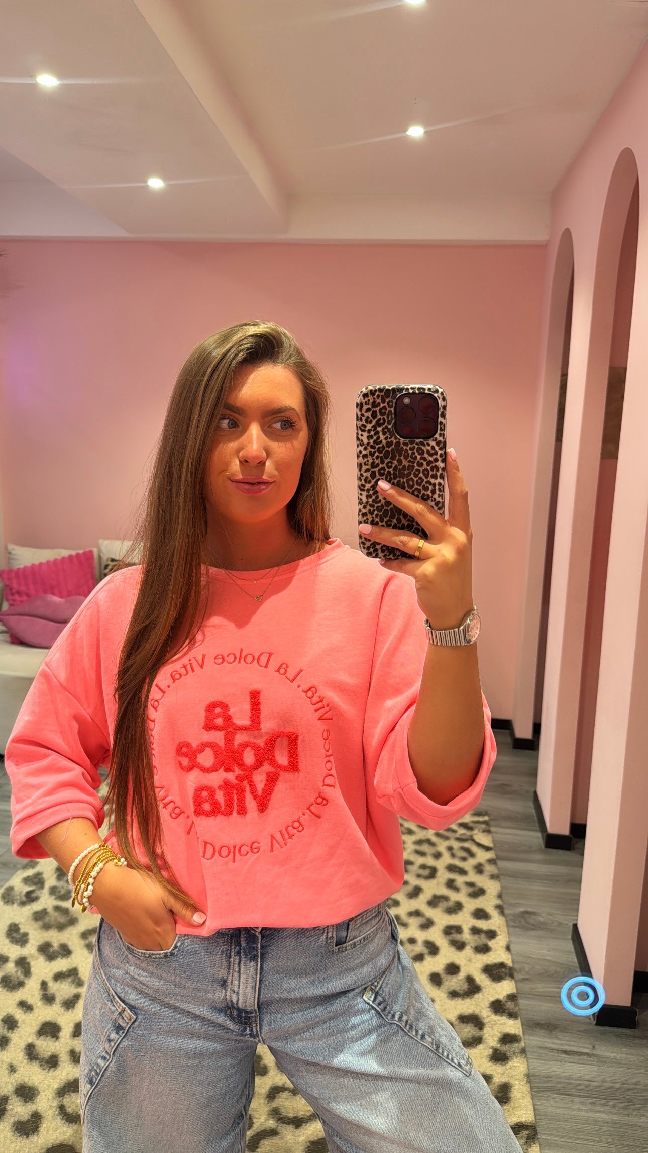 Dolce Vita Top Neon Roze