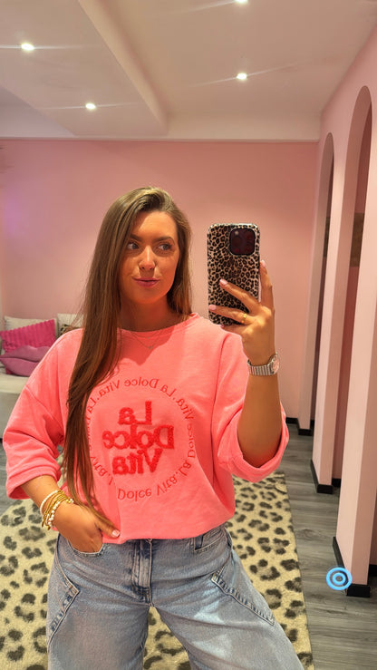 Dolce Vita Top Neon Roze