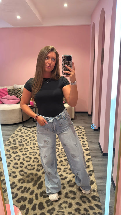 Queen Hearts Star Jeans 3980