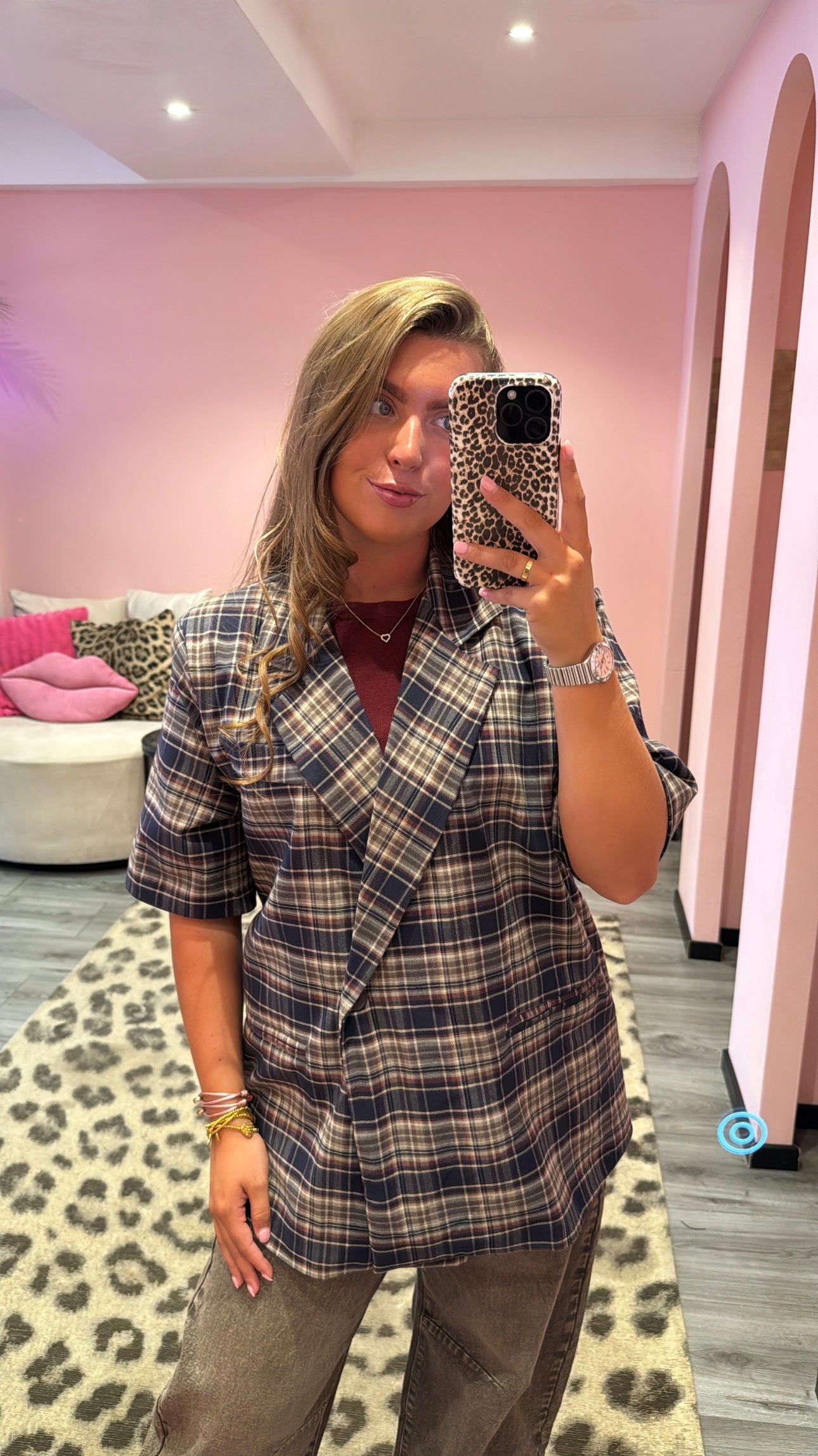 London Checkered Blazer