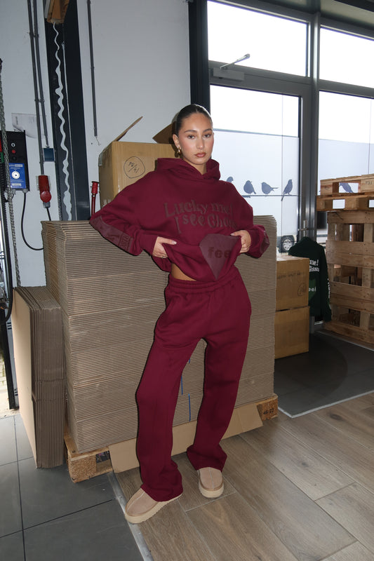 Lucky Me Joggingsuit Burgundy