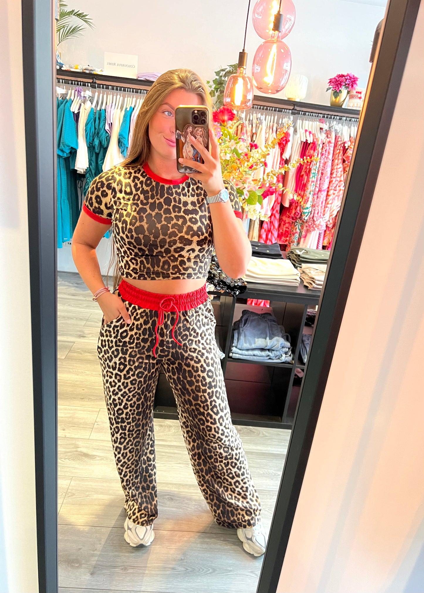 2 Delige Panter Set Rood