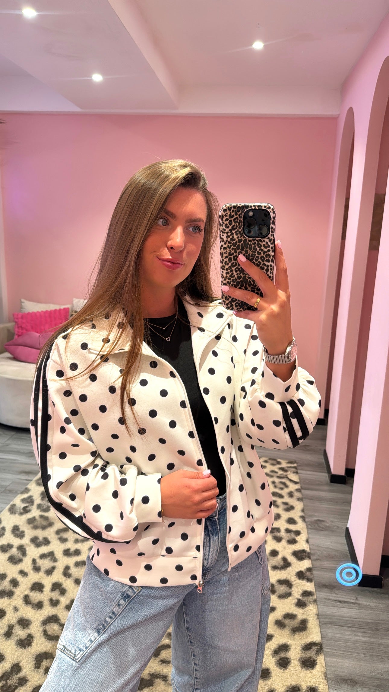 Polka Dots Vestje Wit