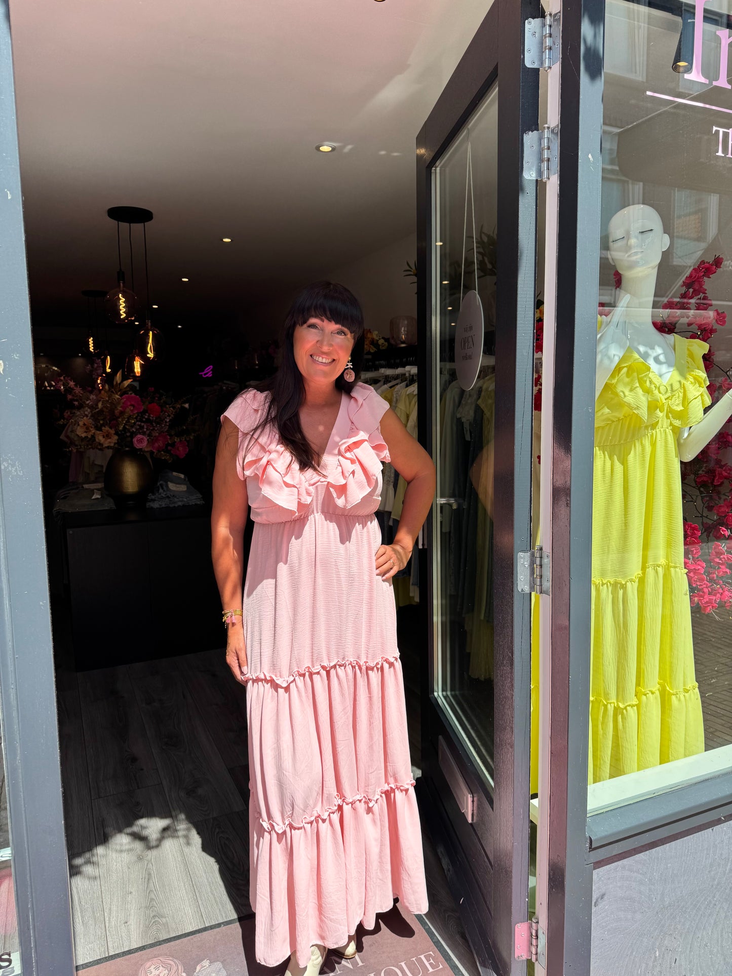 Ruffle Dress Roze