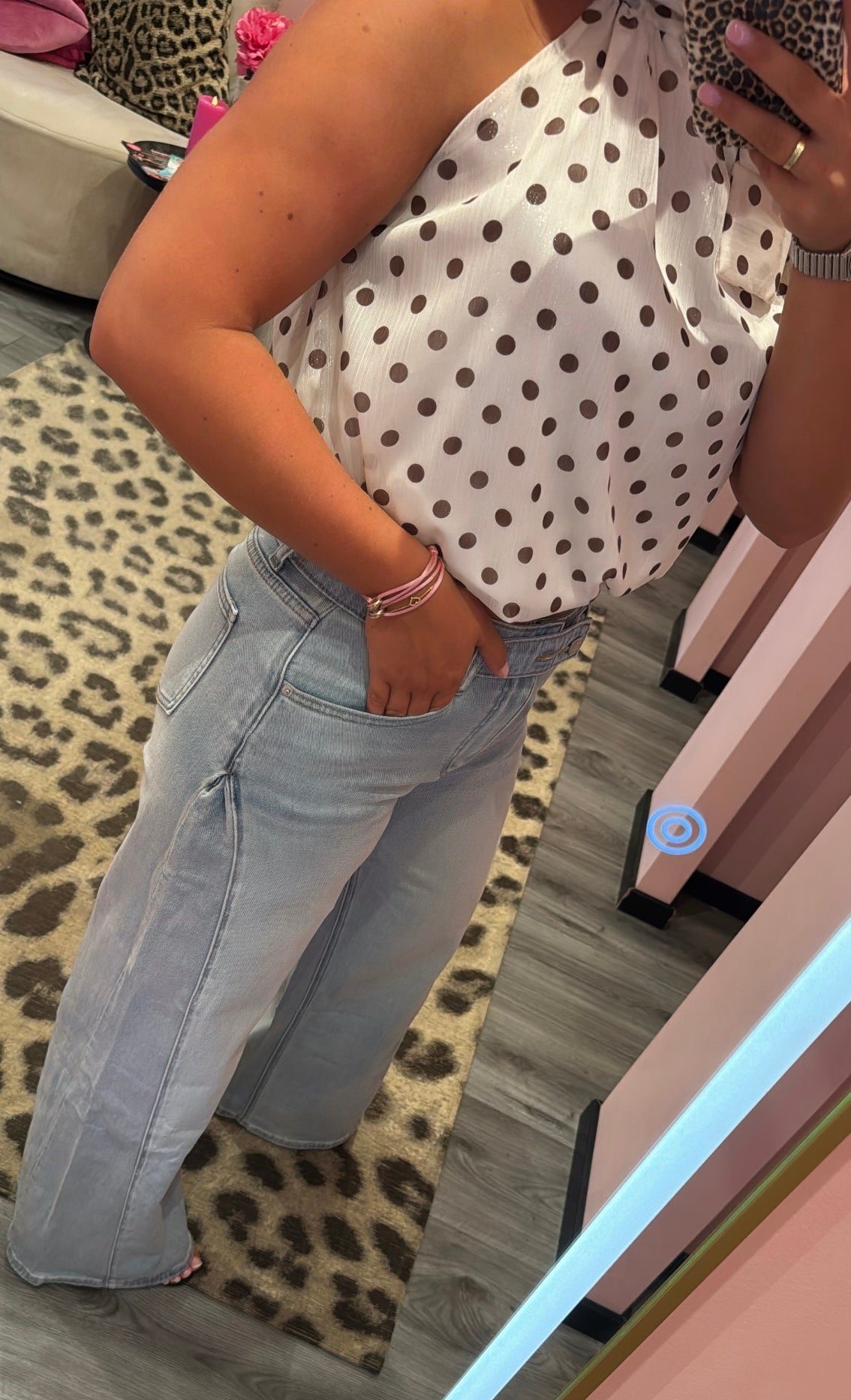 Queen Hearts Jeans Wide Leg Soft 10019