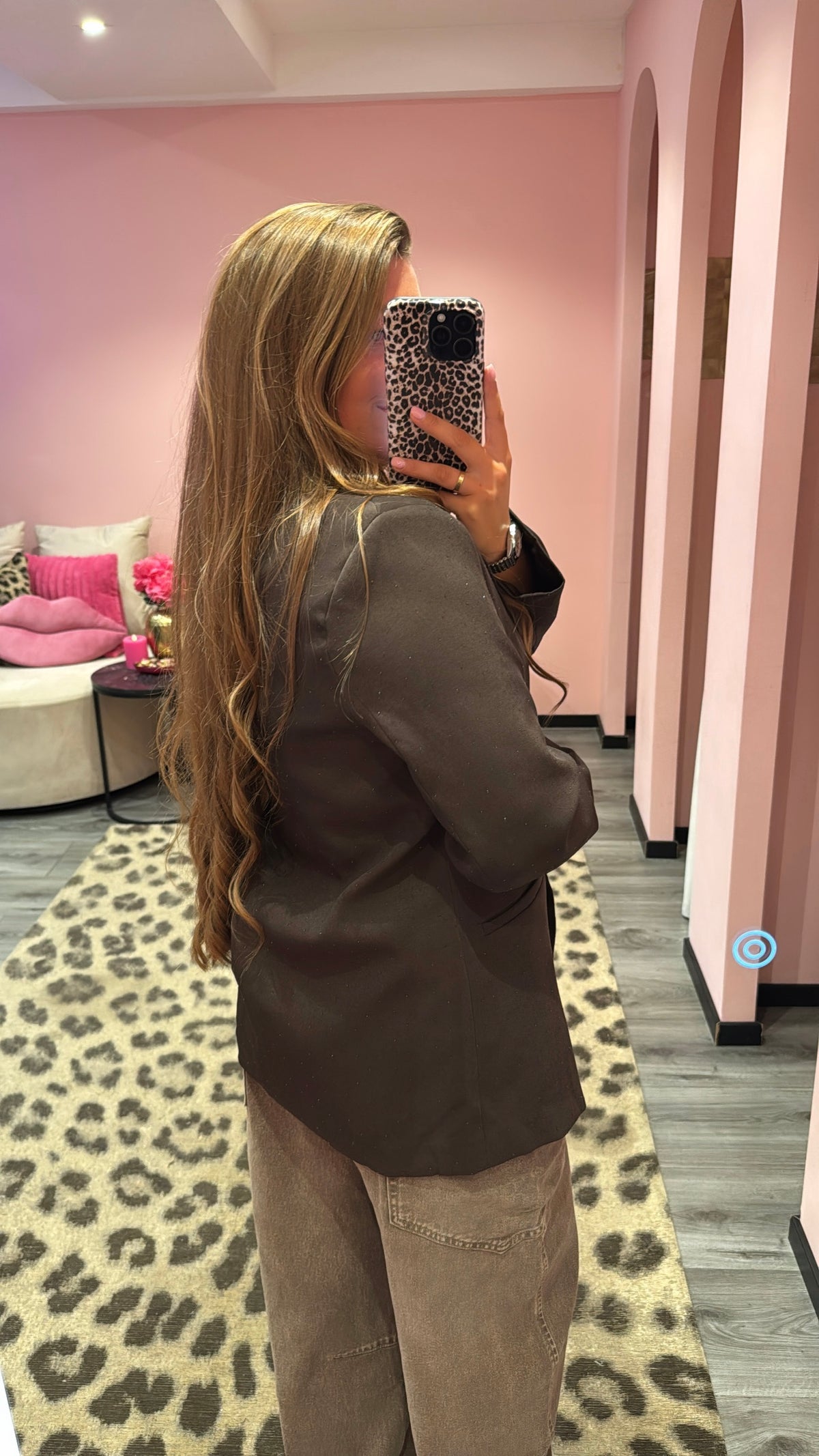 Luxe Blazer Strass Bruin