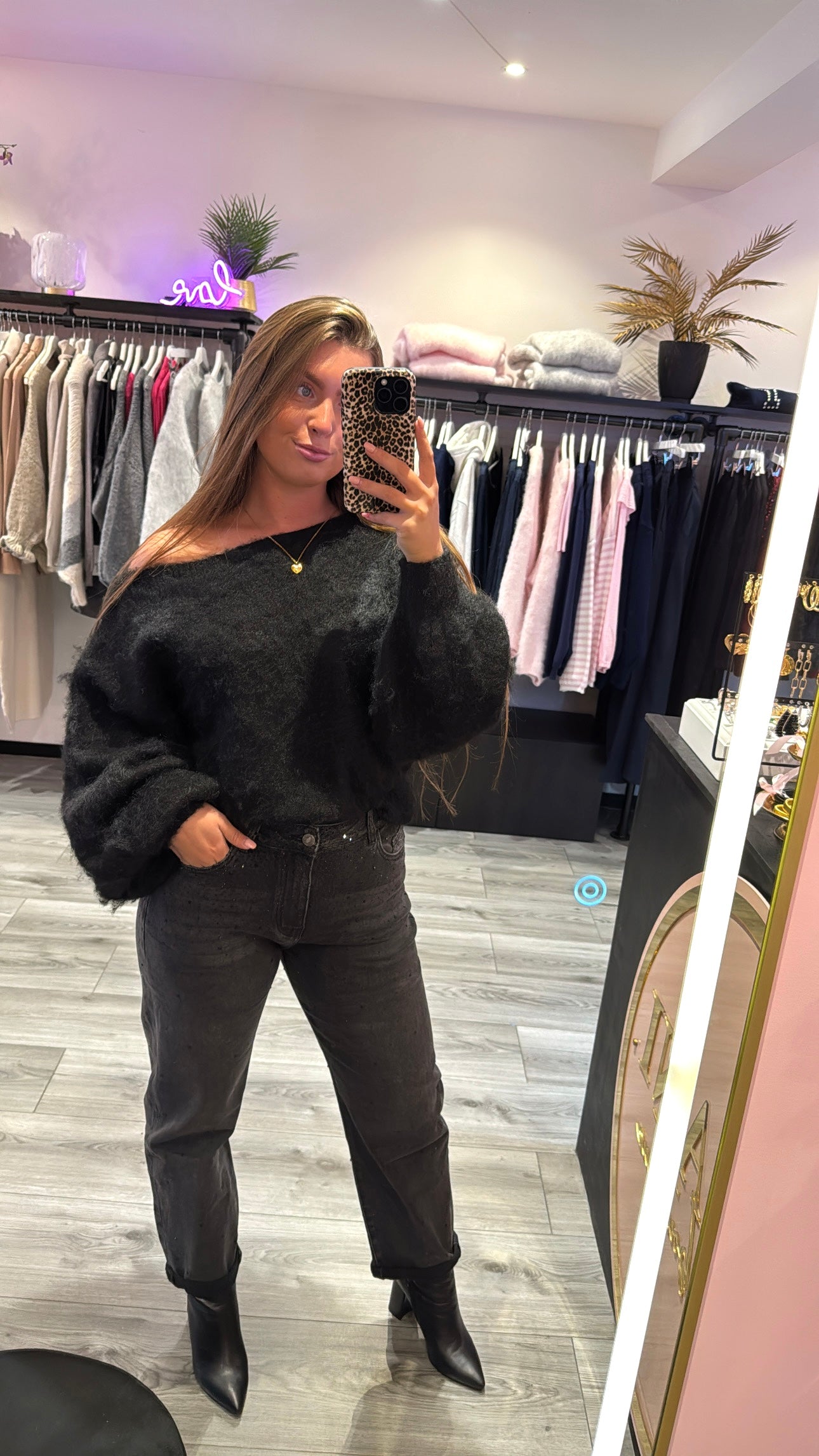 Balloon Jeans Zwart 886