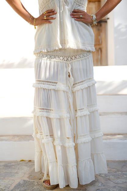 Gypsy Skirt Marlota Ellis Ivory Ibzmode