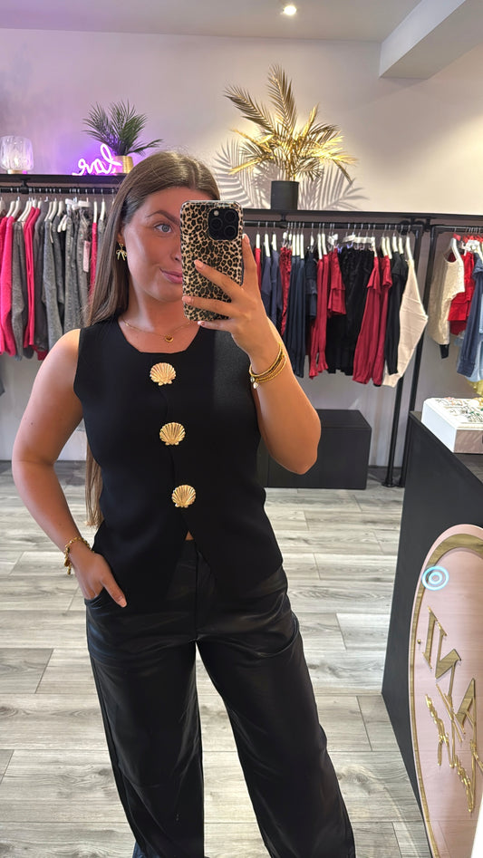 Gilet Top Zwart
