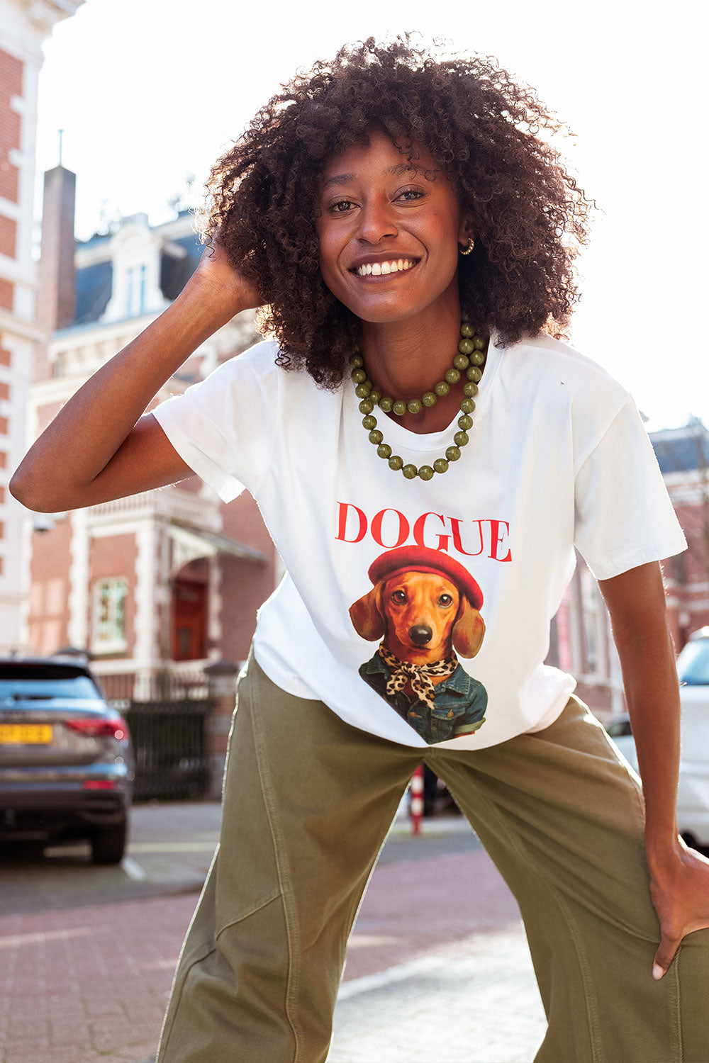 T-Shirt Dogue Rood