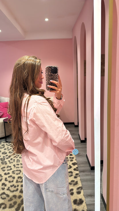 Strass Blouse Licht Roze