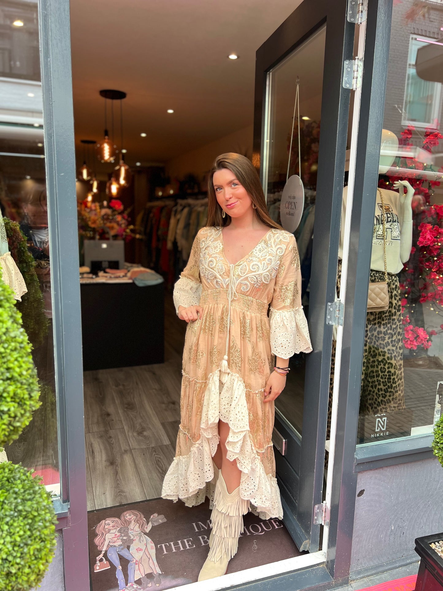 Ibiza Jurk Boho Beige