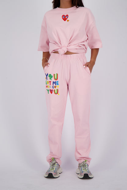 I Got you Jogger - Reinders - Baby Pink